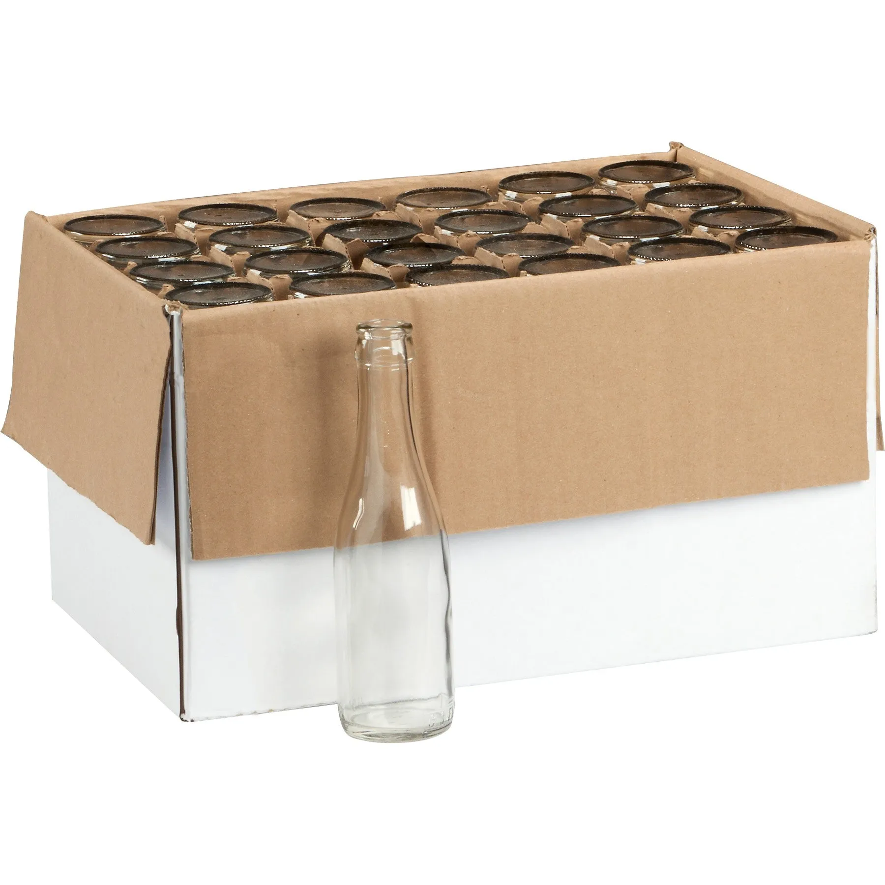 Champagne Bottles, Mini - 187 ml, Clear - Case of 24