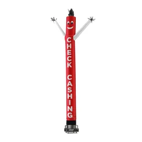 CHECK CASHING AIR DANCERS® INFLATABLE TUBE MAN RED WITH WHITE ARMS