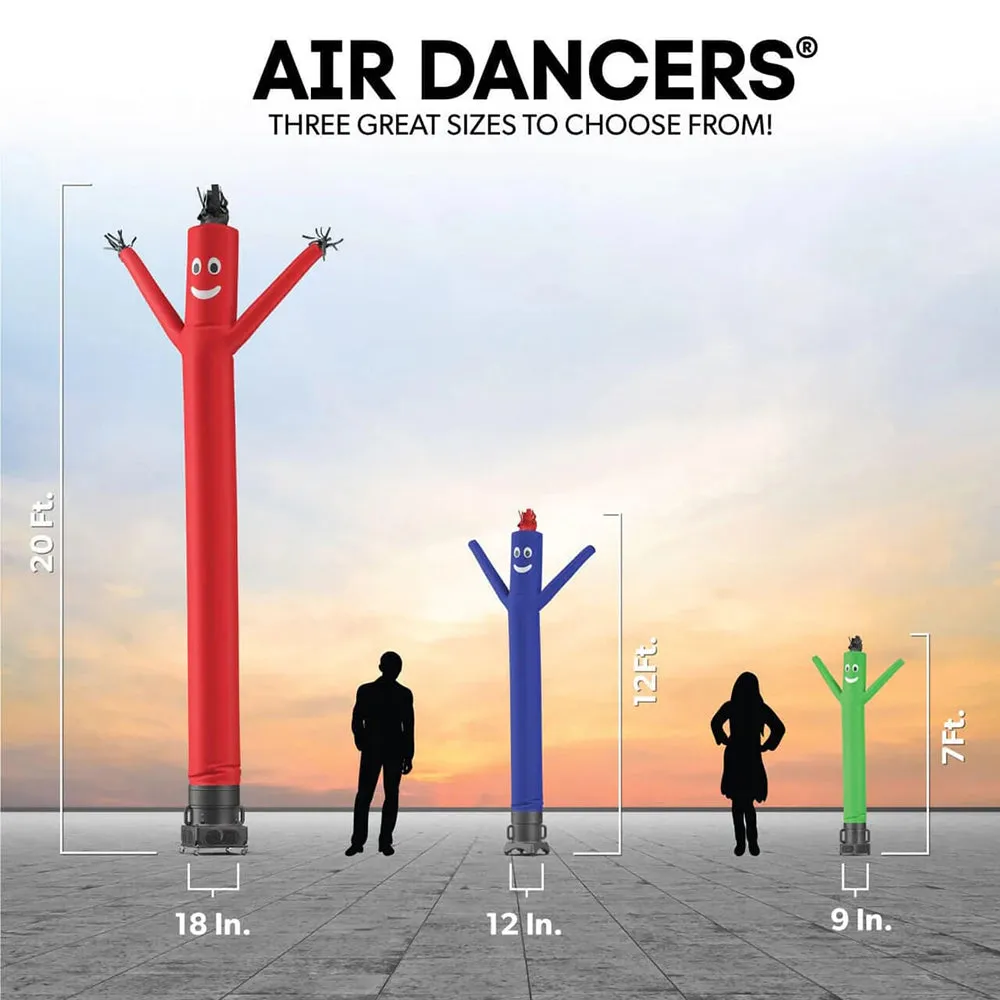 CHECK CASHING AIR DANCERS® INFLATABLE TUBE MAN RED WITH WHITE ARMS