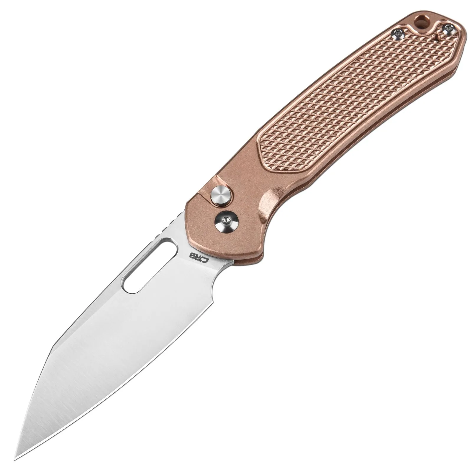 CJRB Pyrite-Alt Wharncliffe J1925A CPM 20CV Blade Copper Handle Folding Knives