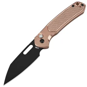 CJRB Pyrite-Alt Wharncliffe J1925A CPM 20CV Blade Copper Handle Folding Knives