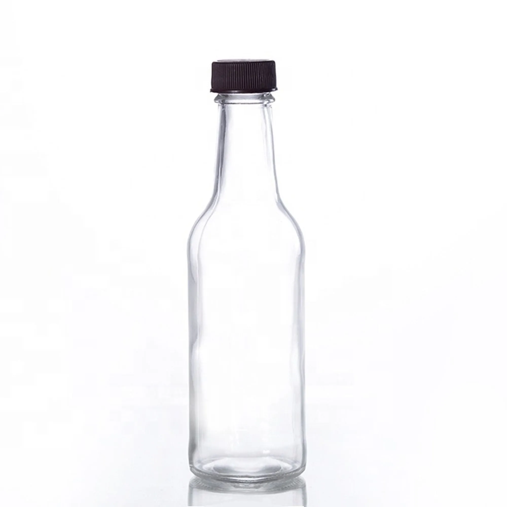 Consol 250ml Glass Worcester Sauce Bottle 250ml with Black Lid BN0723