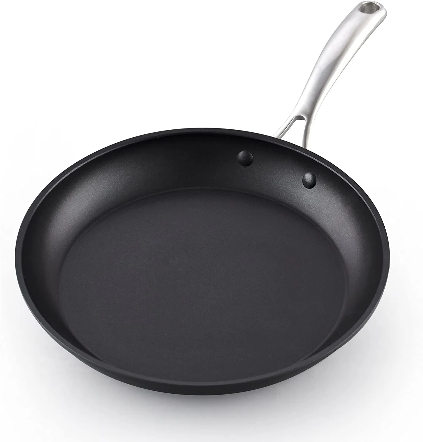 Cooks Standard Frying Omelet Pan, Classic Hard Anodized Nonstick 12-Inch/30cm Saute Skillet Egg Pan, Black