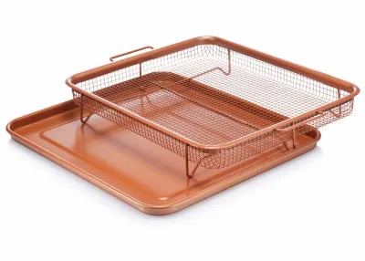 Crisper Tray, Non-Stick Ceramic, 12 x 8.75-In.