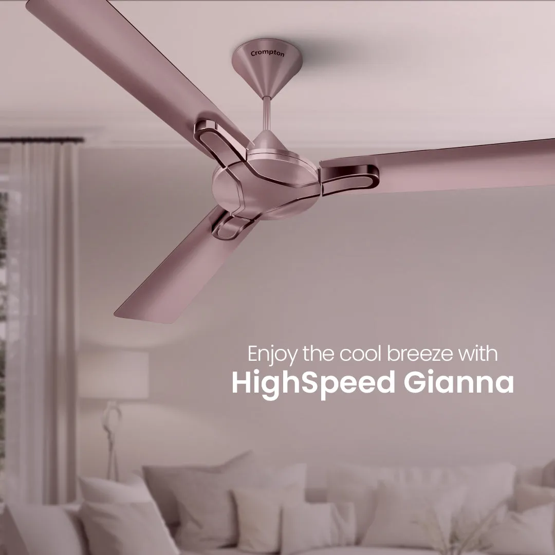 Crompton High Speed Gianna | Star Rated Ceiling Fan