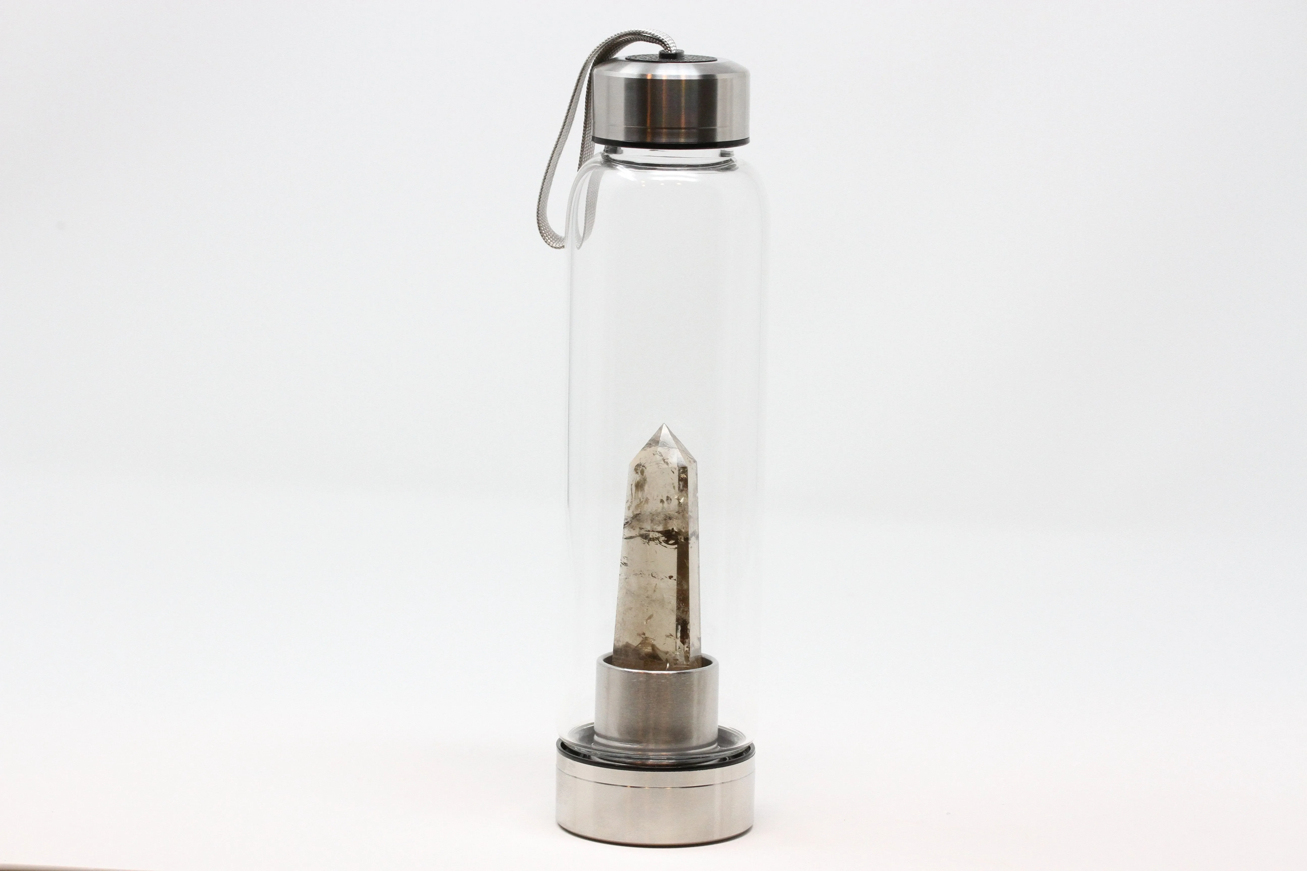 Crystal Wand Water Bottle- Natural Stone