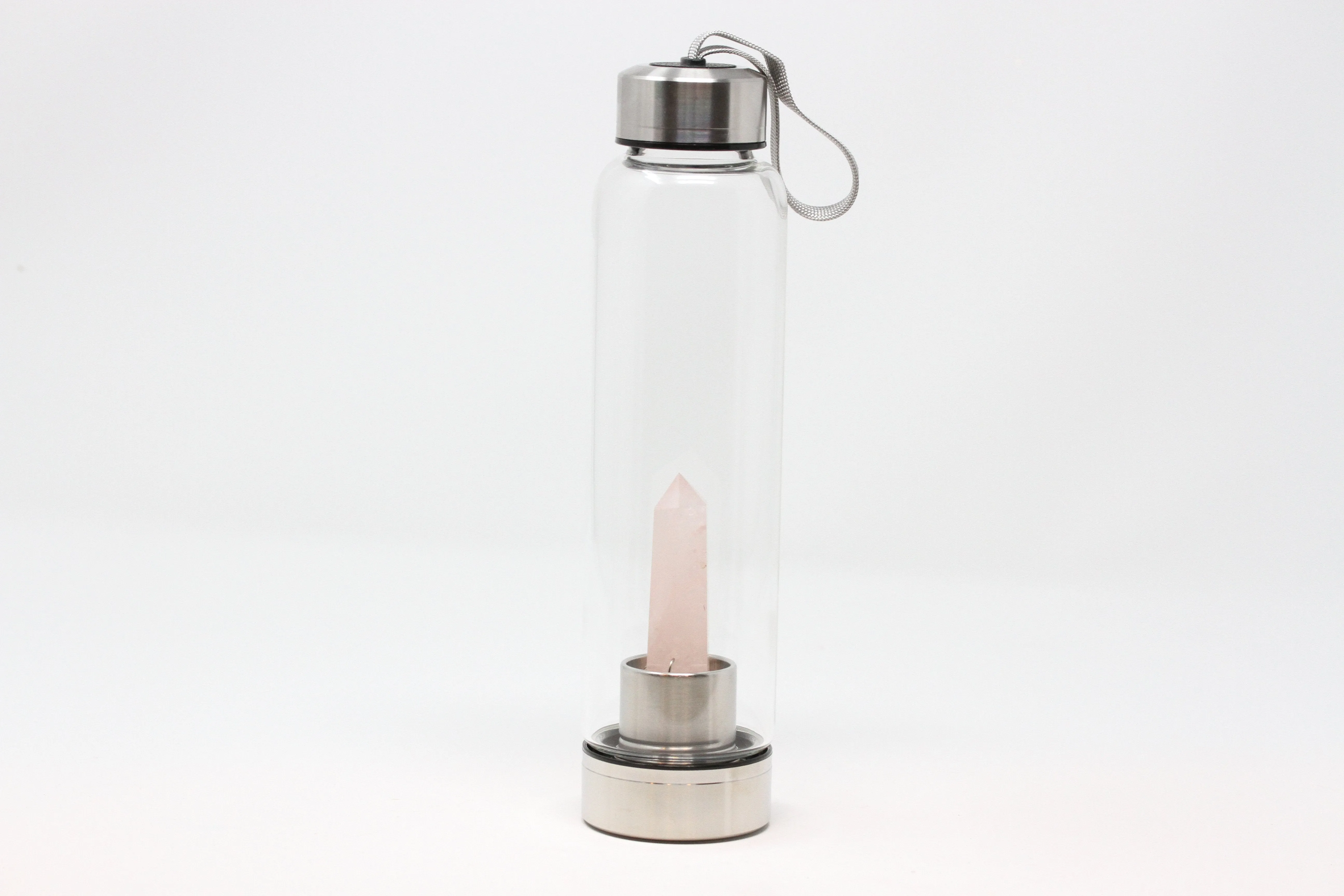 Crystal Wand Water Bottle- Natural Stone