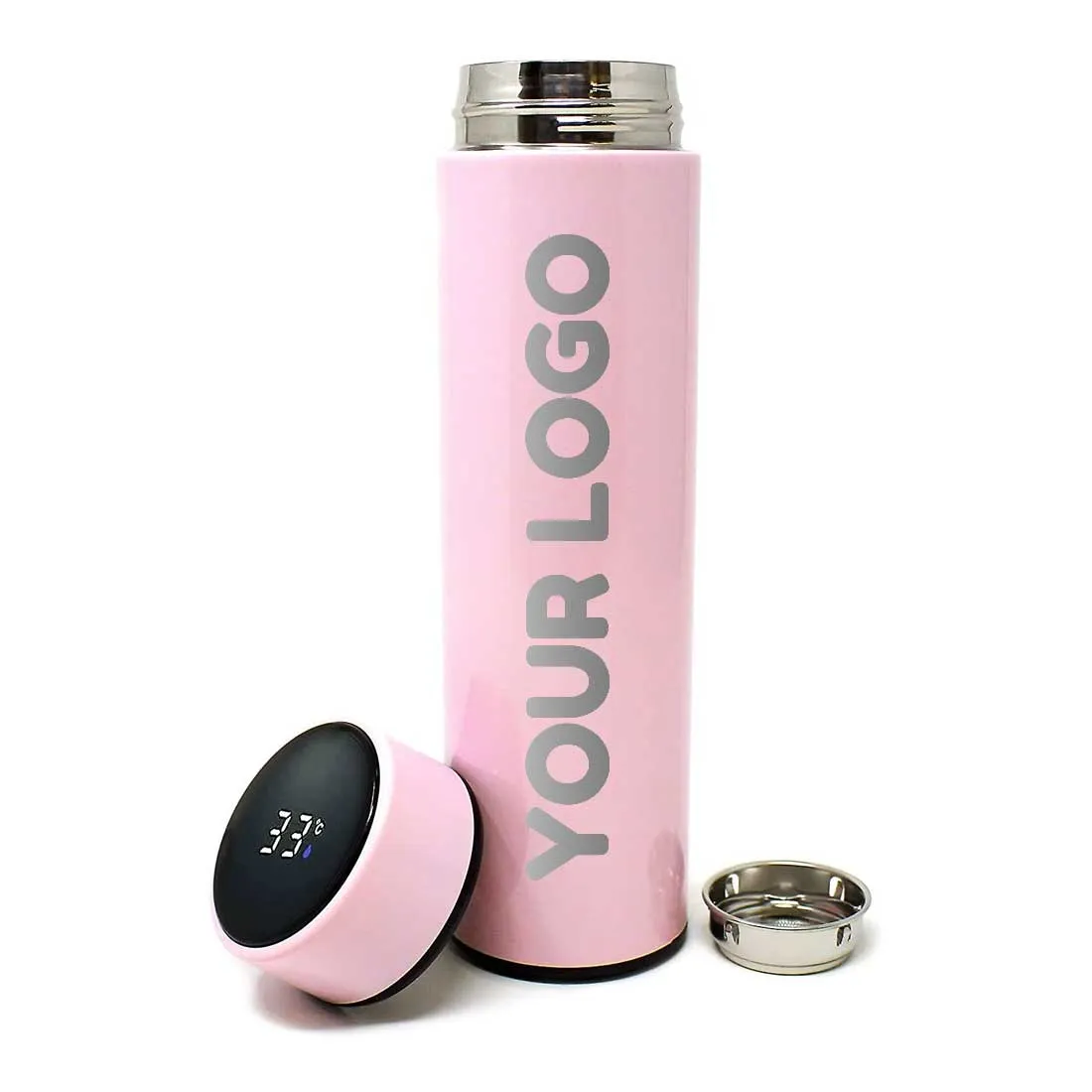 Customized Thermos Flask for Tea with Temperature Display - ADD TEXT