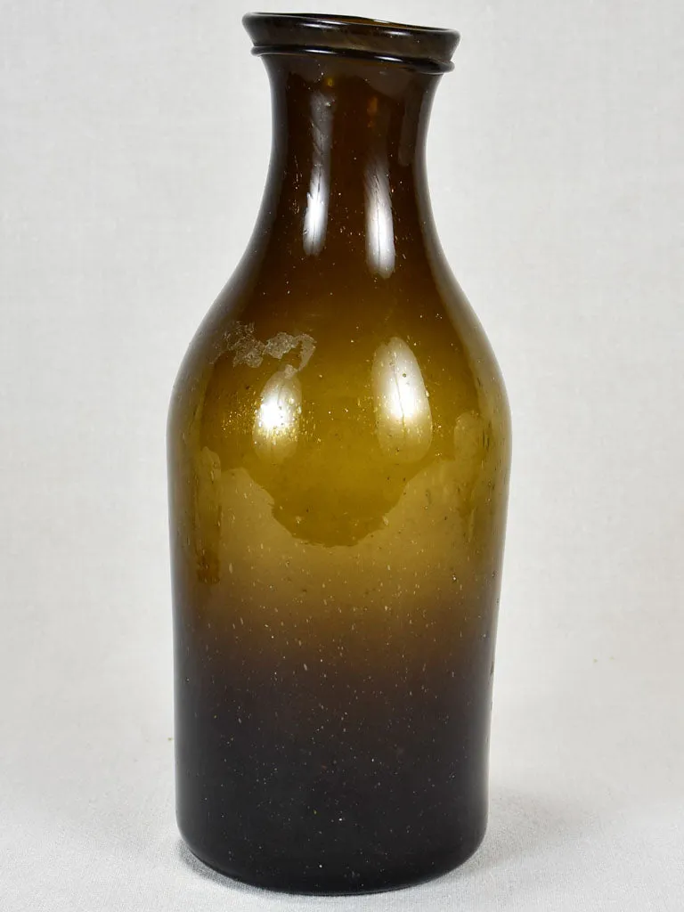 Dark green Trinquetaille glass preserving bottle 14½"