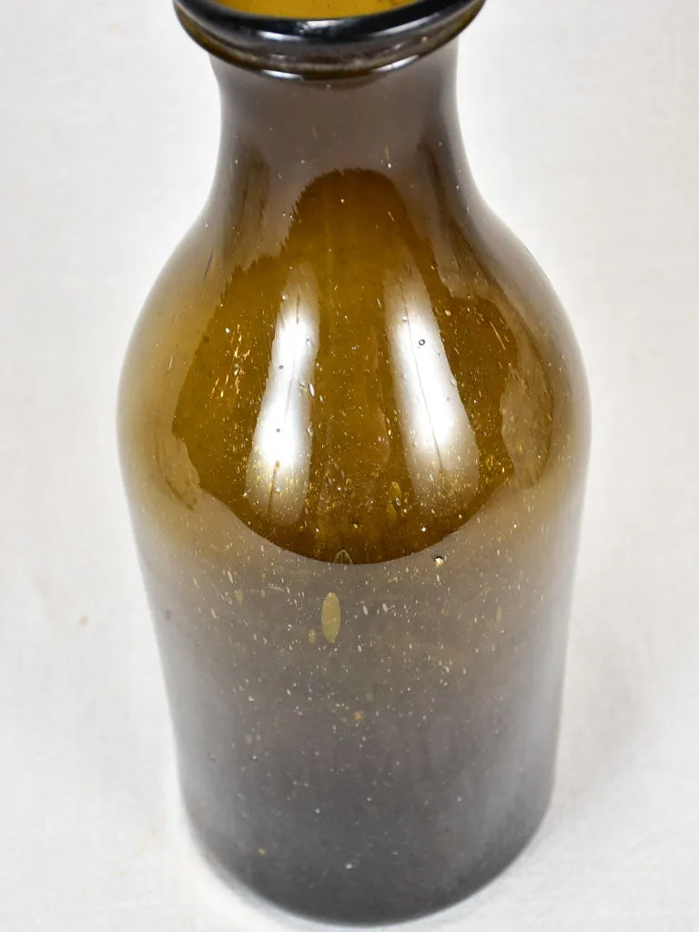 Dark green Trinquetaille glass preserving bottle 14½"