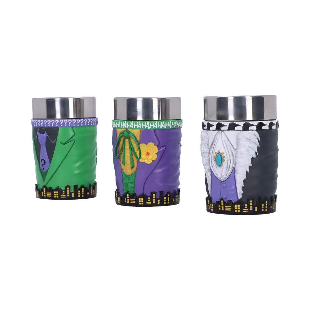 DC Batman Villain Mini Cup Set - Joker, Riddler and Penguin