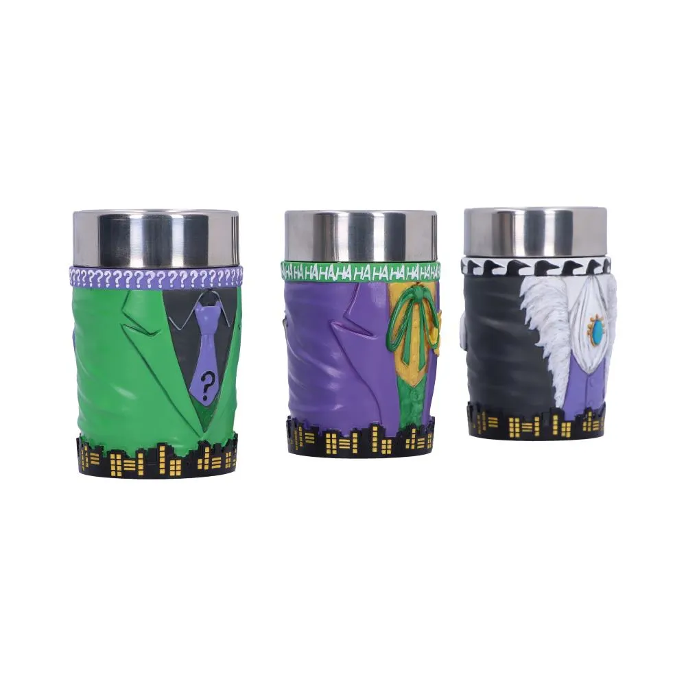 DC Batman Villain Mini Cup Set - Joker, Riddler and Penguin