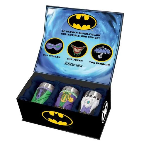 DC Batman Villain Mini Cup Set - Joker, Riddler and Penguin