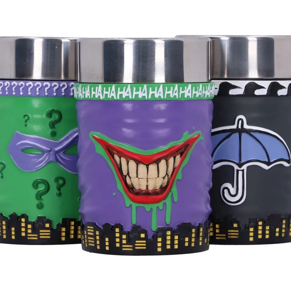 DC Batman Villain Mini Cup Set - Joker, Riddler and Penguin