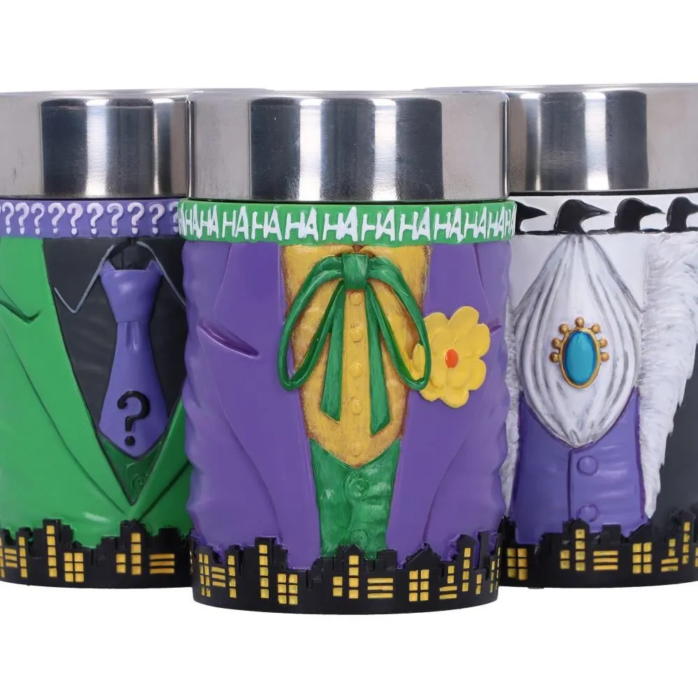 DC Batman Villain Mini Cup Set - Joker, Riddler and Penguin