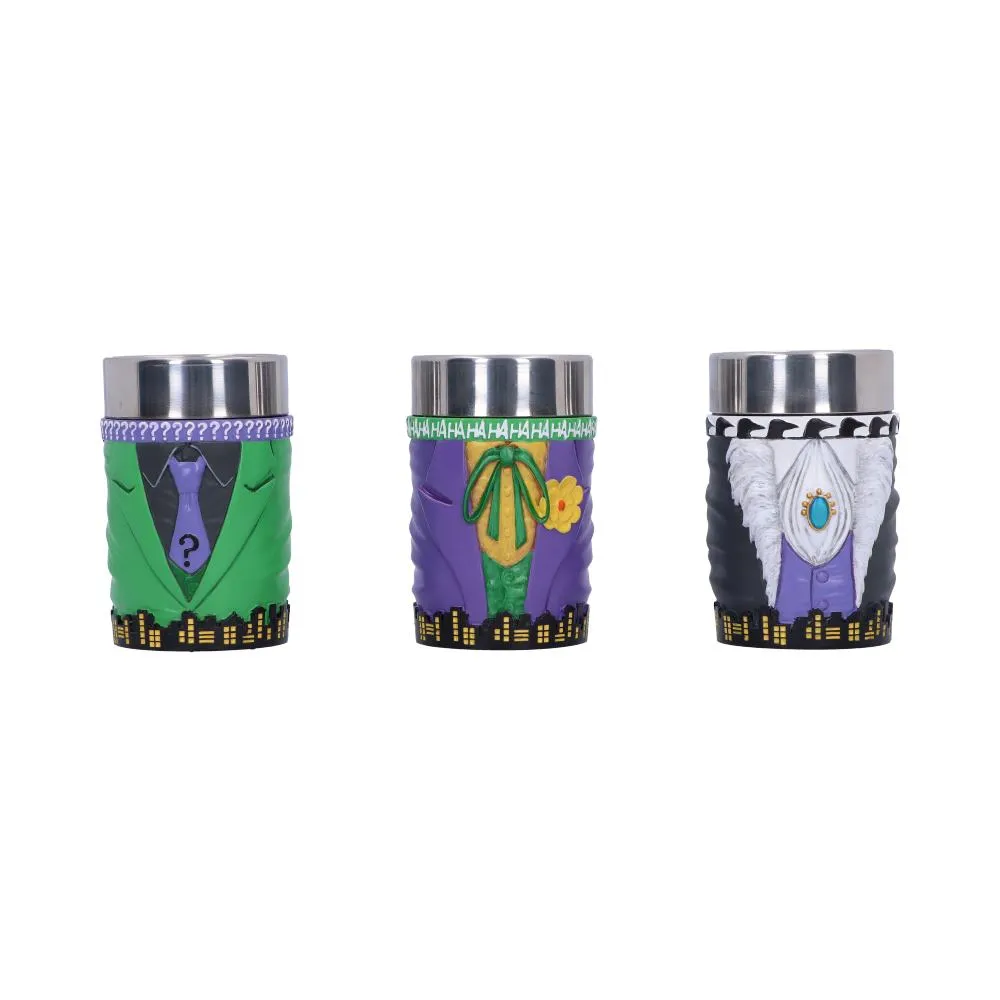 DC Batman Villain Mini Cup Set - Joker, Riddler and Penguin