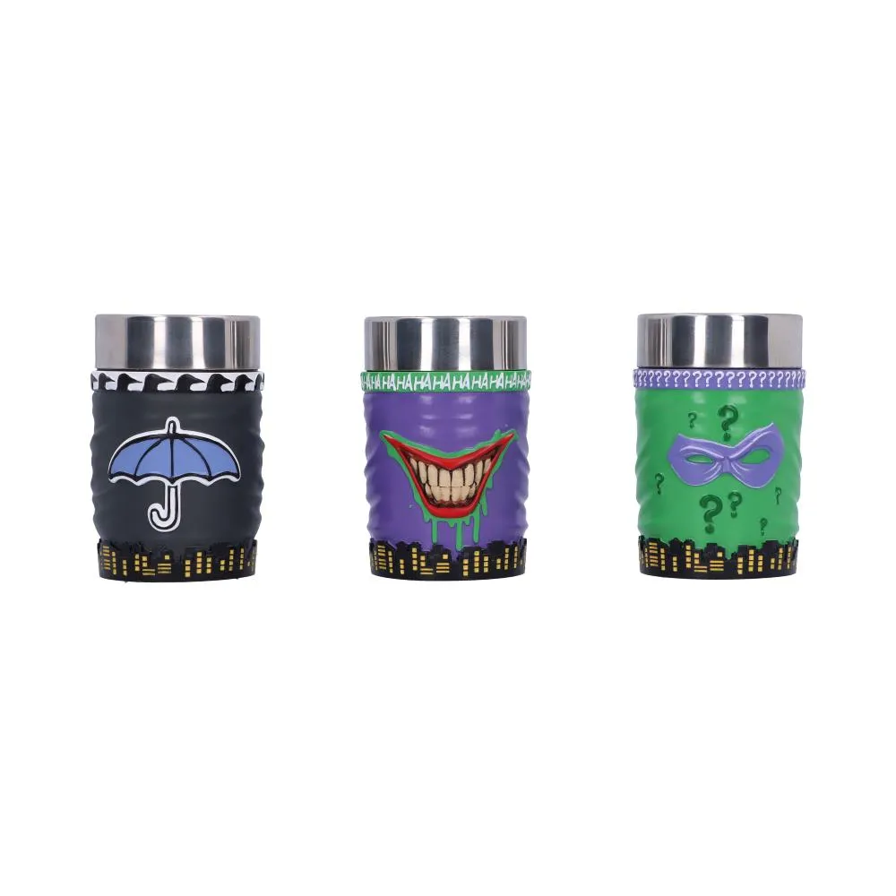 DC Batman Villain Mini Cup Set - Joker, Riddler and Penguin