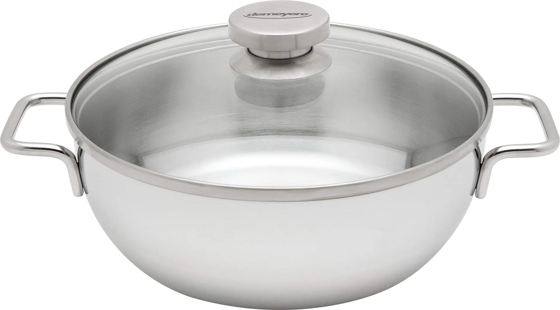 Deep Frying Pan With 2 Handles And Lid Demeyere Apollo 7 24 Cm