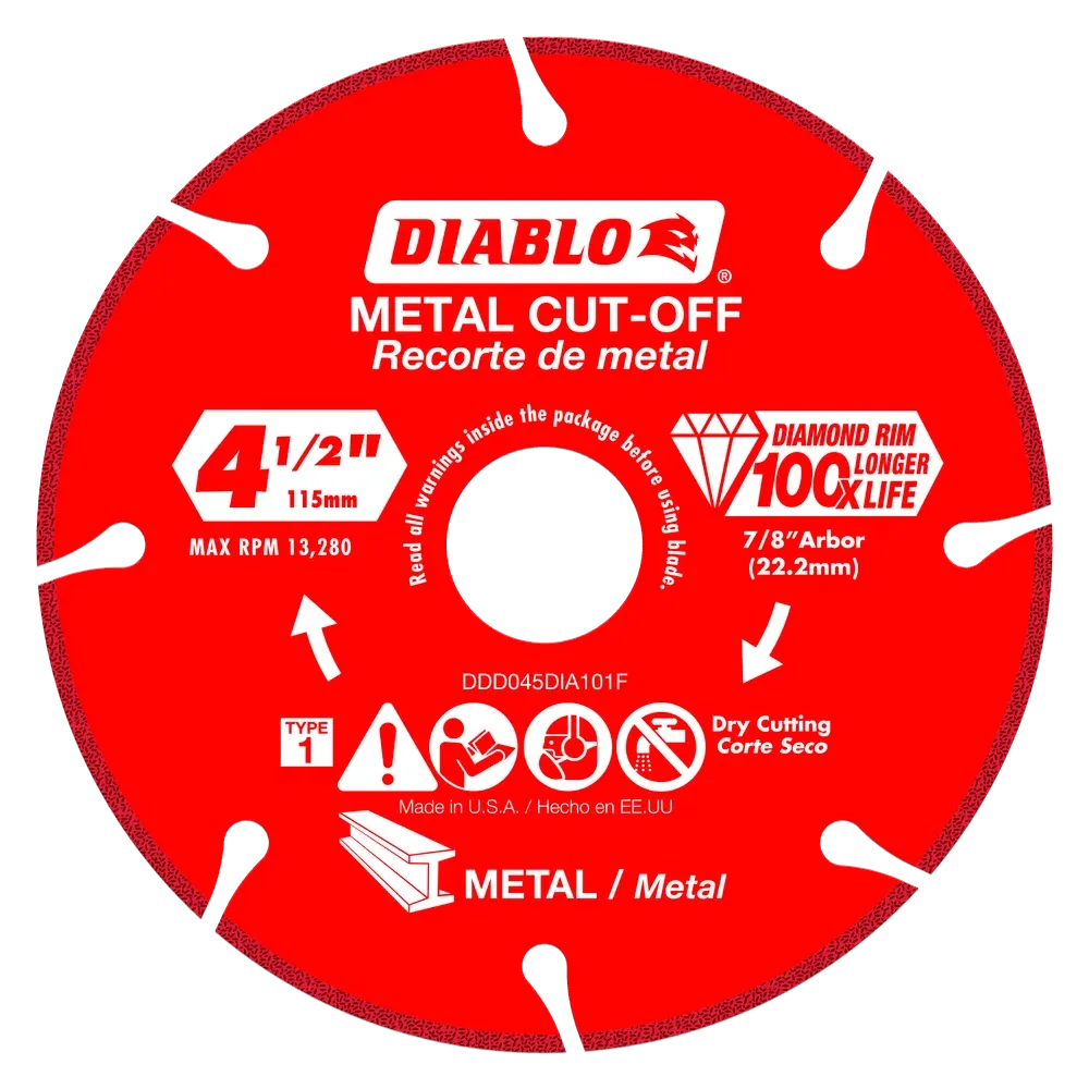 Diablo | 4-1/2" Diamond Metal Cut-Off Disc