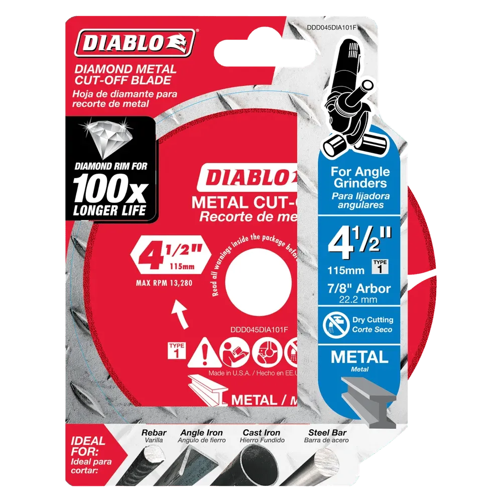 Diablo | 4-1/2" Diamond Metal Cut-Off Disc