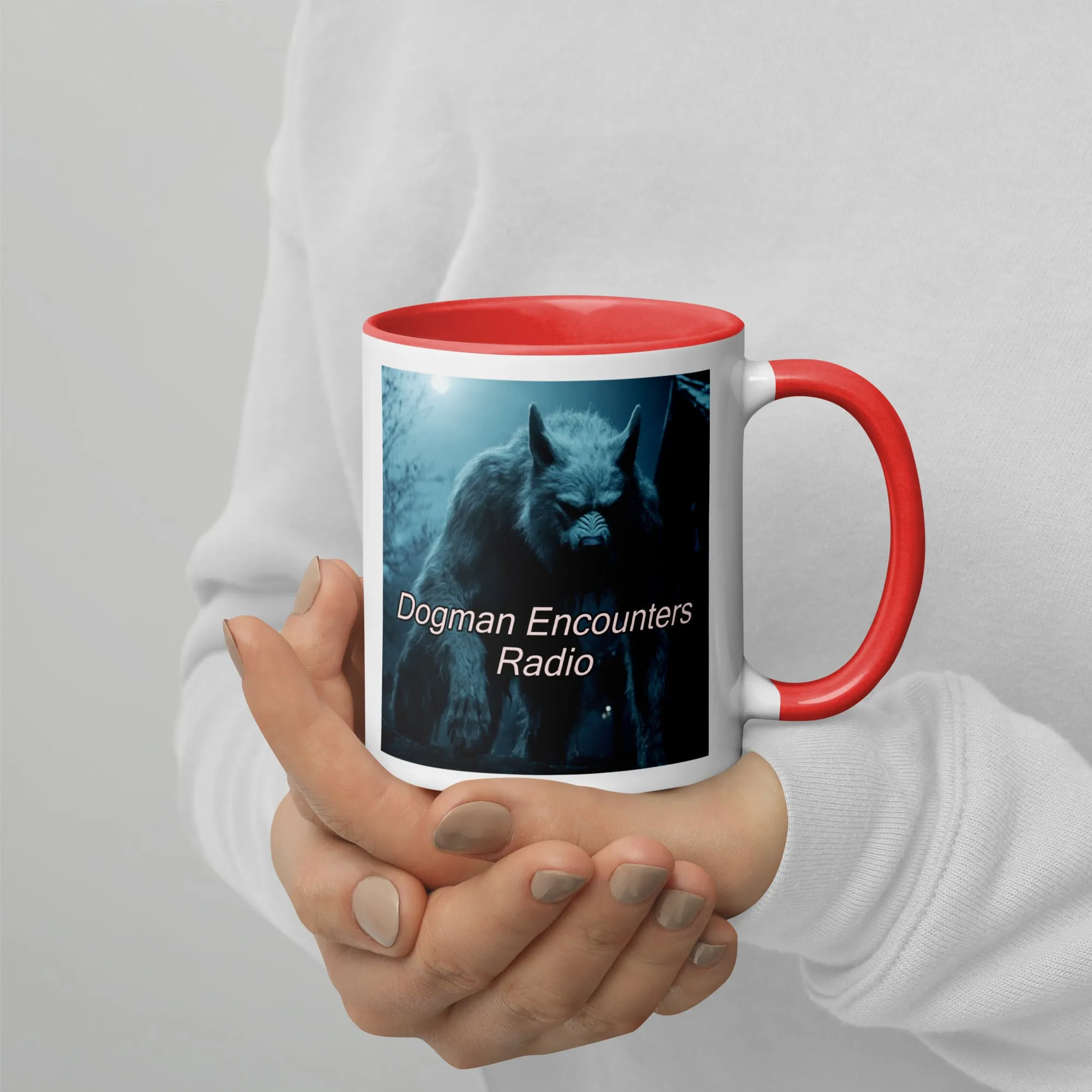 Dogman Encounters Bump in the Night Collection Mug with Color Inside