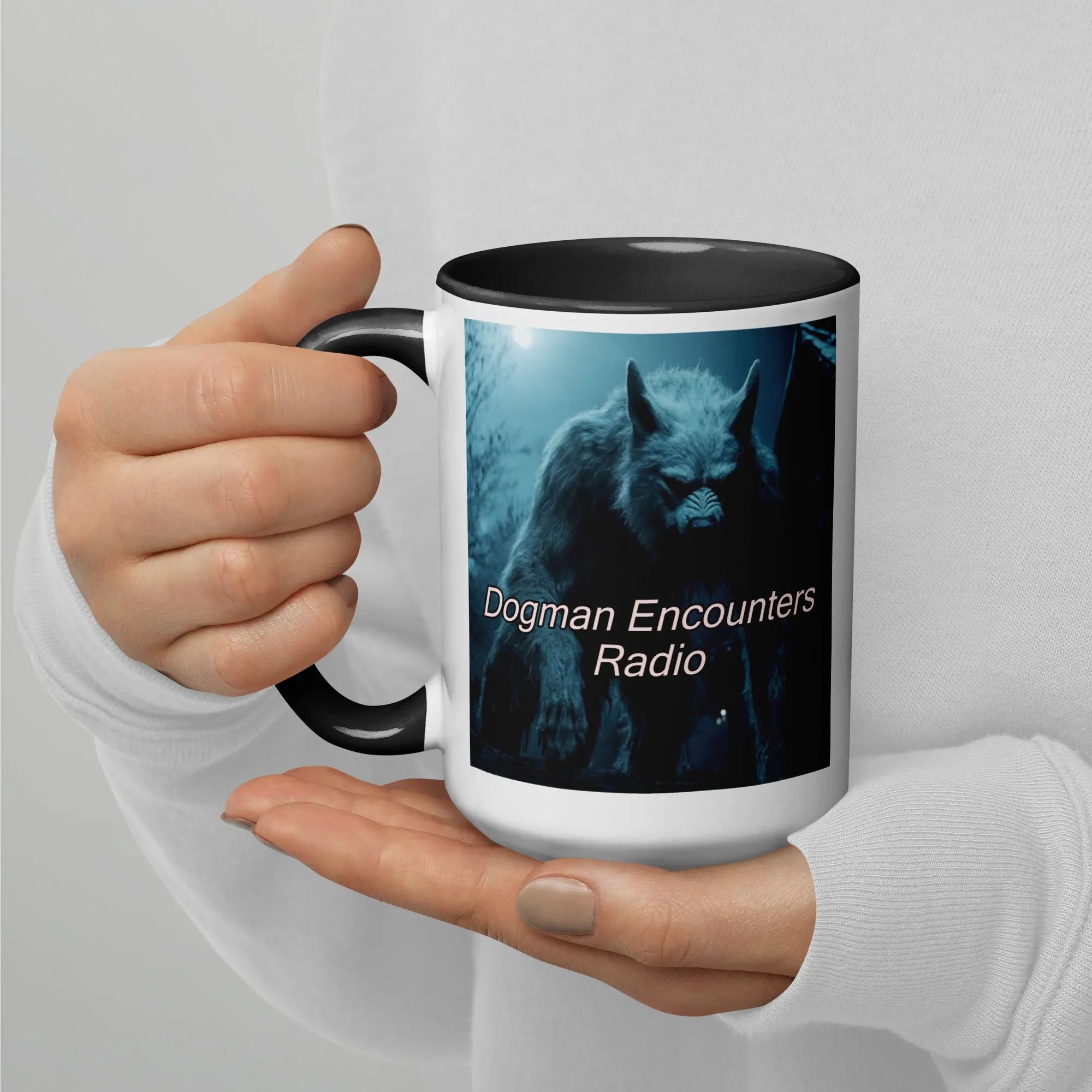 Dogman Encounters Bump in the Night Collection Mug with Color Inside