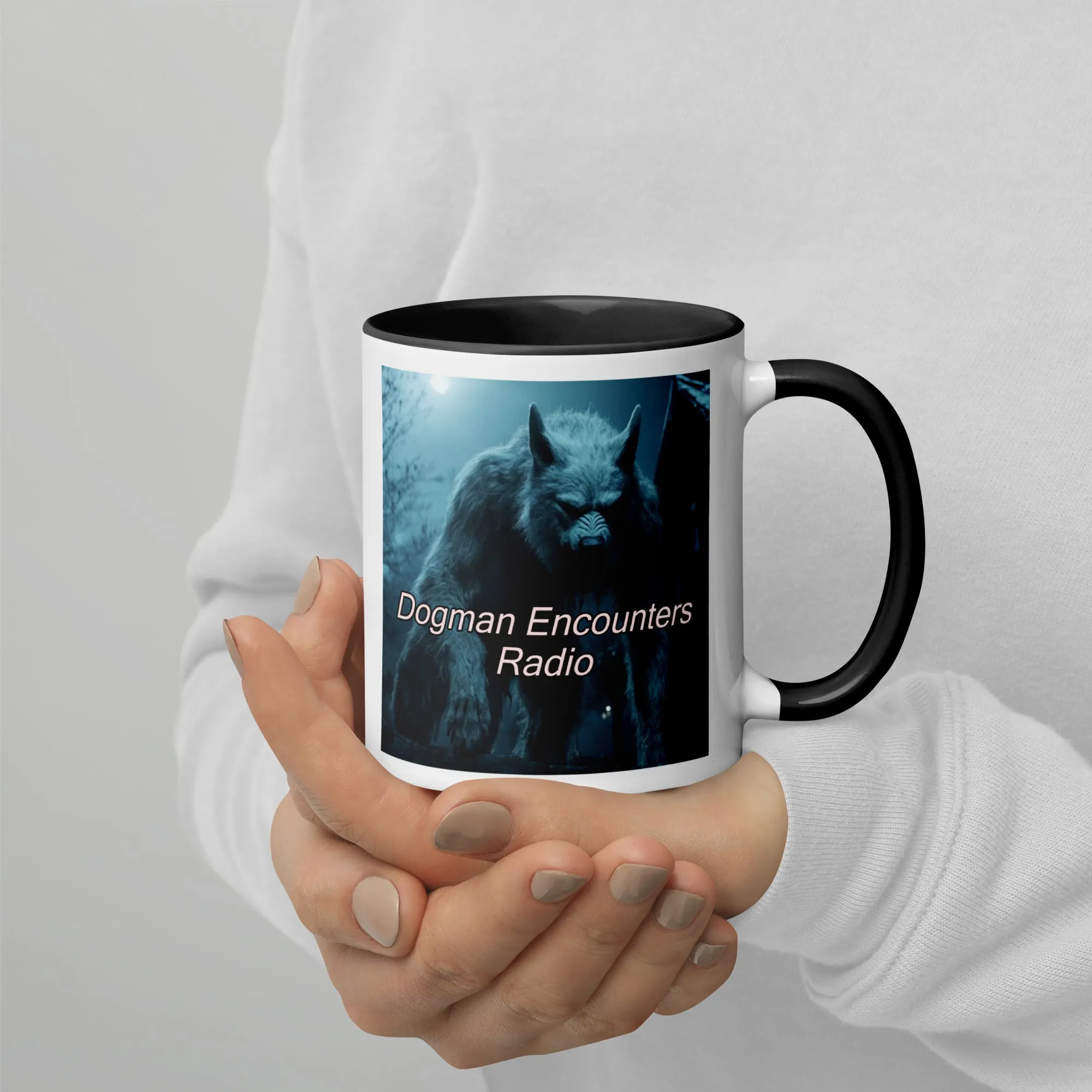 Dogman Encounters Bump in the Night Collection Mug with Color Inside