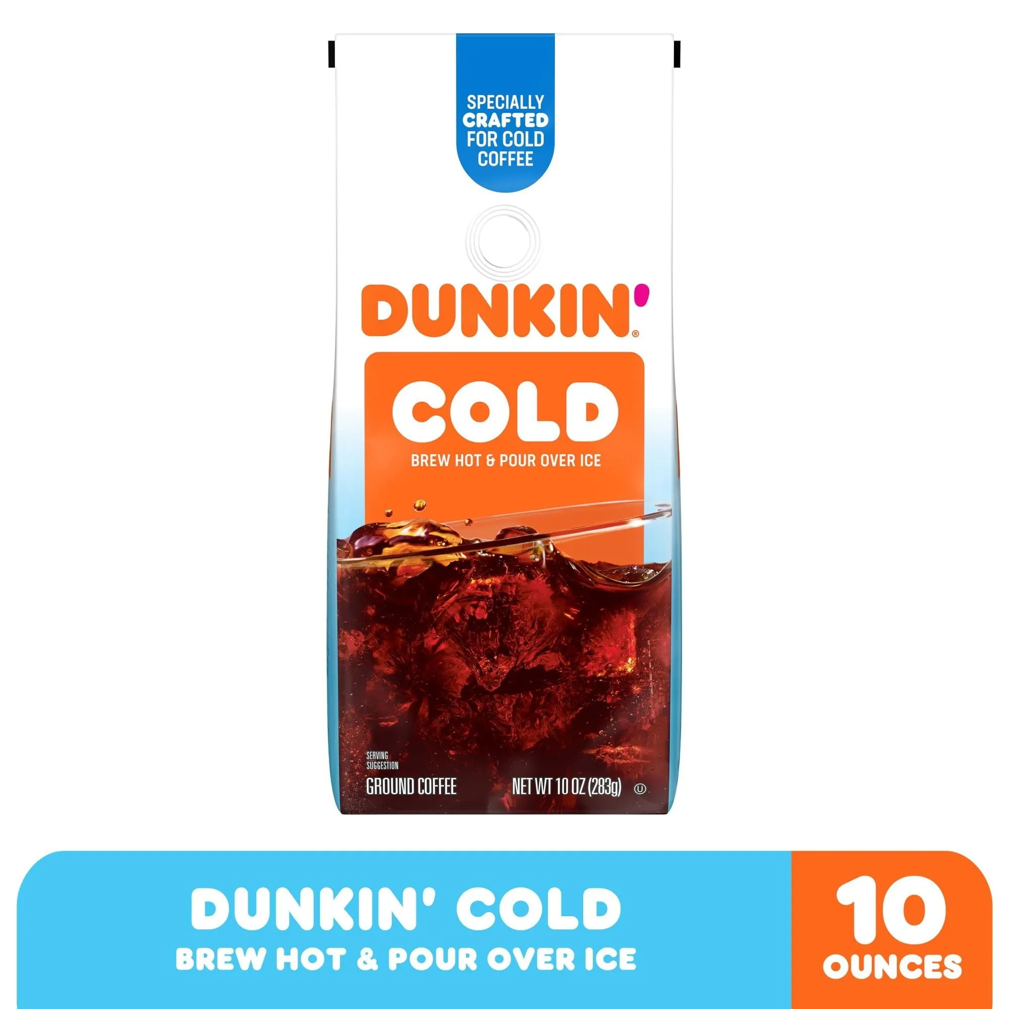 Dunkin' 10 Ounce Cold Roast & Ground Coffee Each