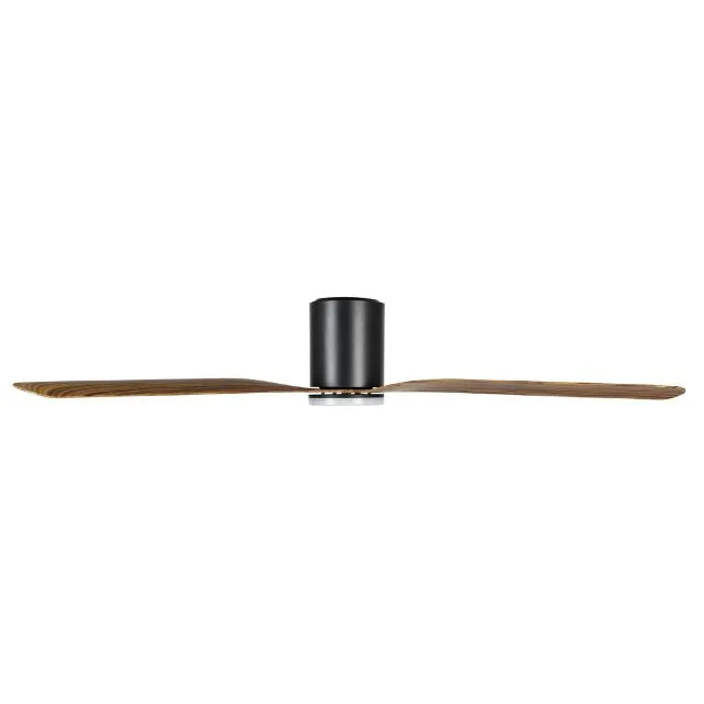 Eglo Iluka 60 Inch DC Fan 18W LED Tri-Col Black Wood Hugger