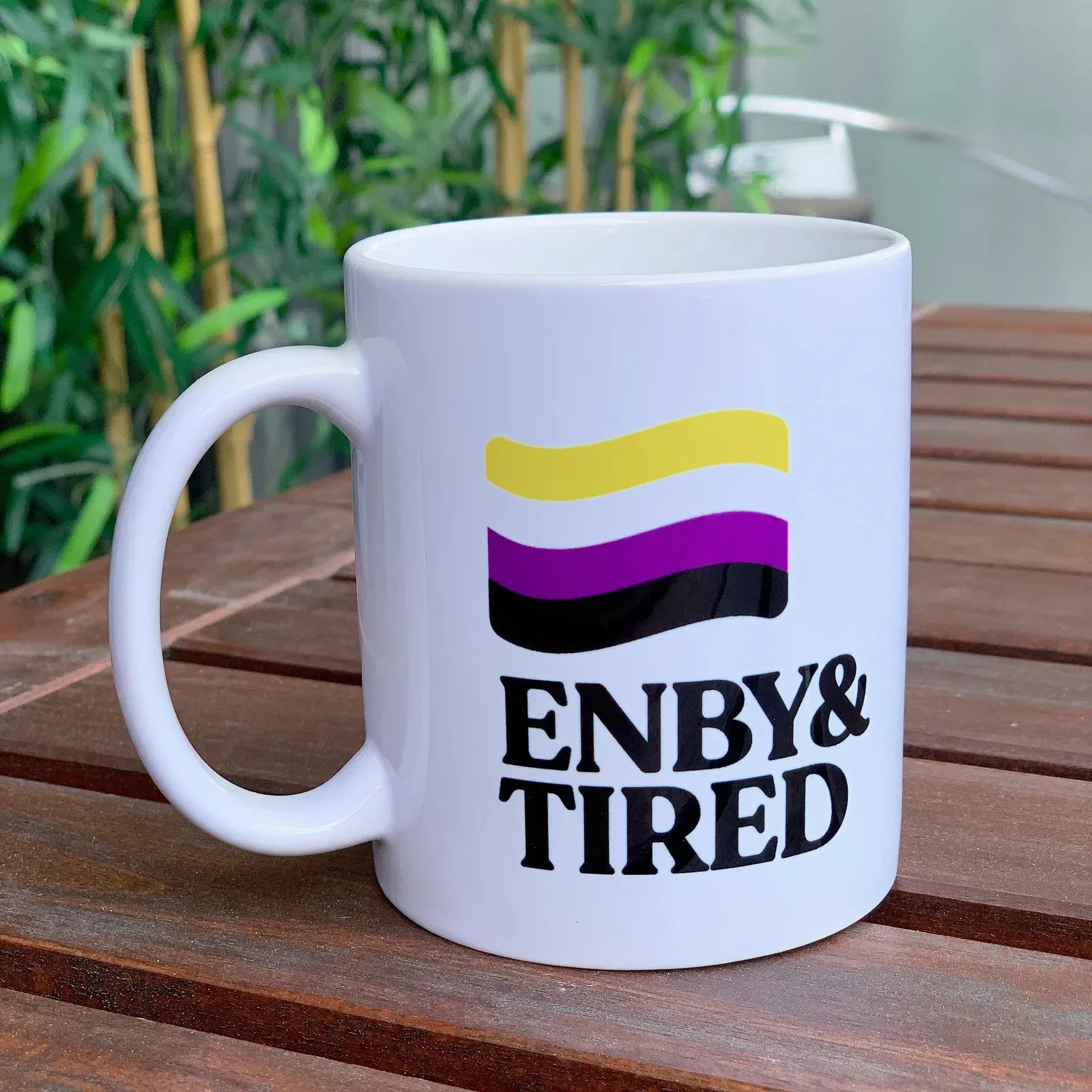 Enby & Tired Coffee Mug