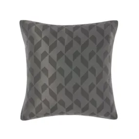 Everett Charcoal European Pillowcase by Linen House