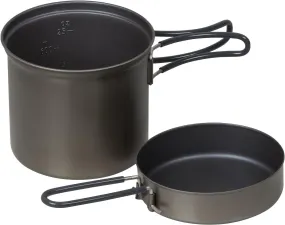 Evernew Titanium Ti NS Non-Stick Deep Pot 900ml w/Fry Pan Lid & Handles ECA402