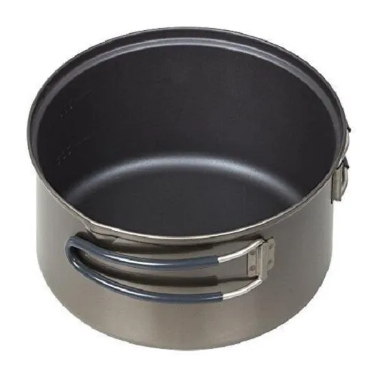 Evernew Ultralight Titanium Ti NS Non-Stick Pot 1.3L w/Lid & Handles ECA423