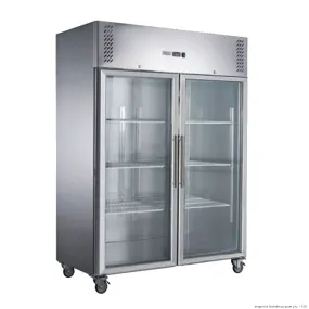 FED-X S/S Two Full Glass Door Upright Fridge - XURC1200G2V