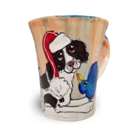 Festive Furry Friend Mug: English Springer Spaniel Christmas Edition