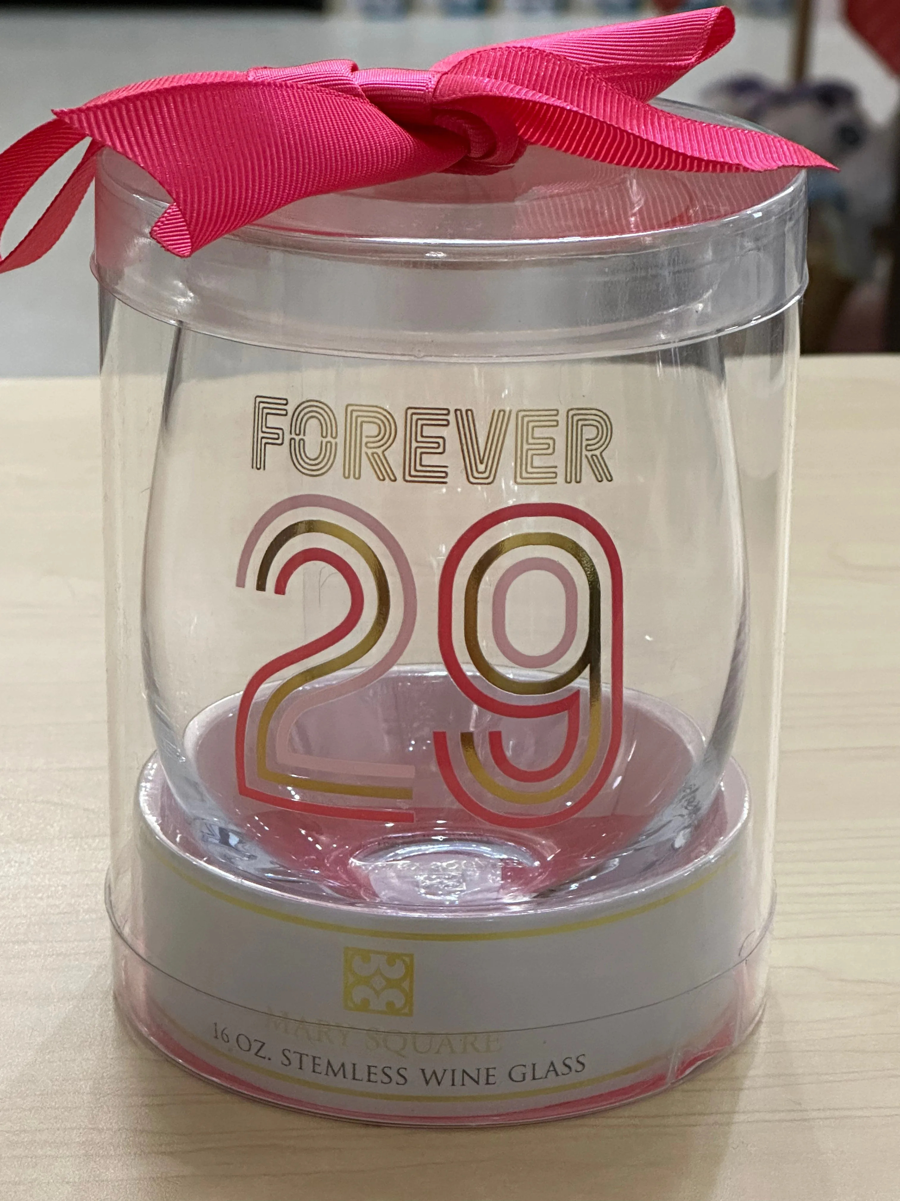 Forever 29 Stemless Wine Glass