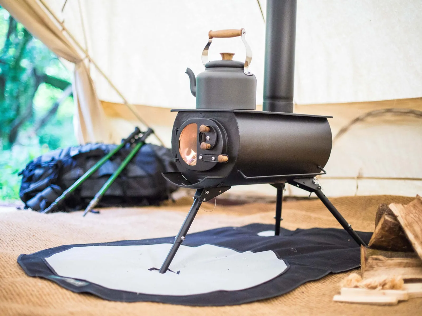 Frontier PLUS Stove with FREE Bell Tent Flashing Kit