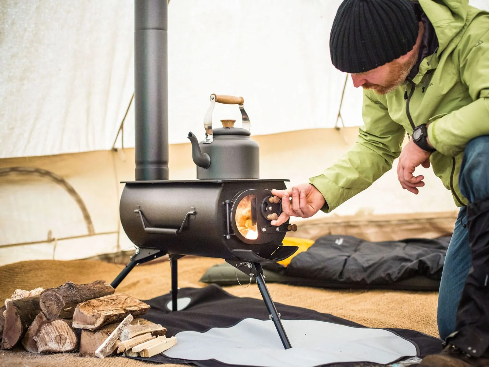 Frontier PLUS Stove with FREE Bell Tent Flashing Kit