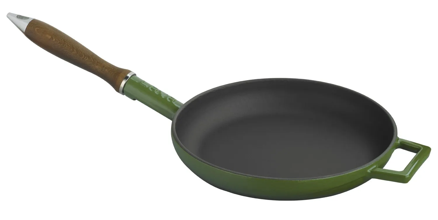 FRYING PANS W/ WOODEN HANDLE