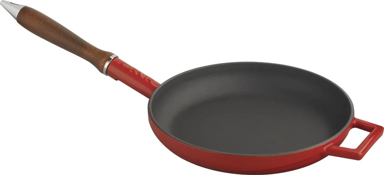 FRYING PANS W/ WOODEN HANDLE