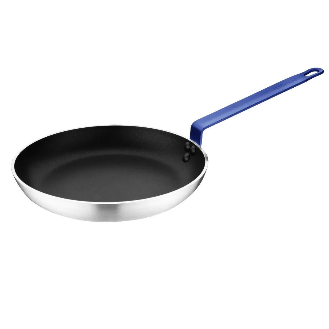 FX136 Hygiplas Non-Stick Teflon Aluminium Platinum Plus Frying Pan with Blue Handle 280mm