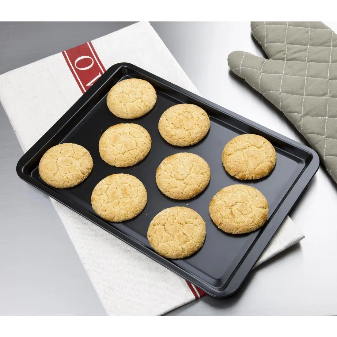 GD014 Vogue Non-Stick Carbon Steel Baking Tray 370 x 257mm