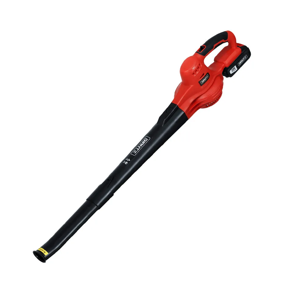 Giantz 20V Cordless Leaf Blower Garden Lithium Electric Battery Nozzles 2-Speed