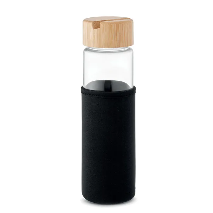 Glass Bottle Bamboo Lid 600ml | TINAROO - MO2106