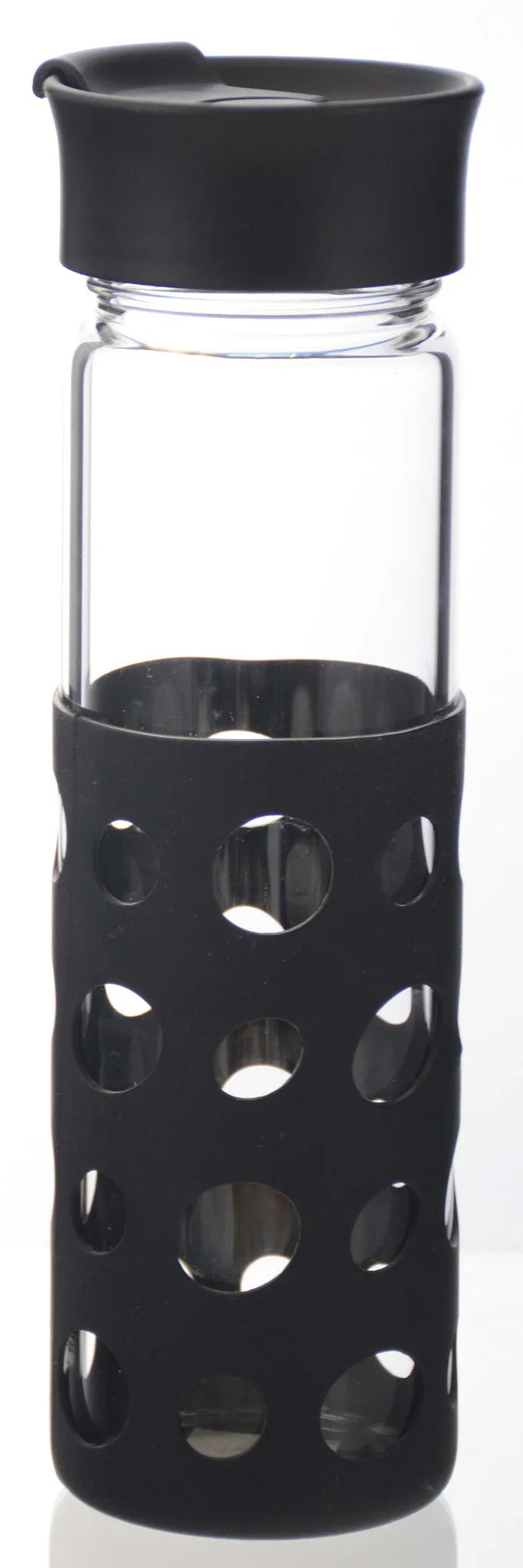 Glass Travel Water Infuser - Black, 500ml/17 fl. oz