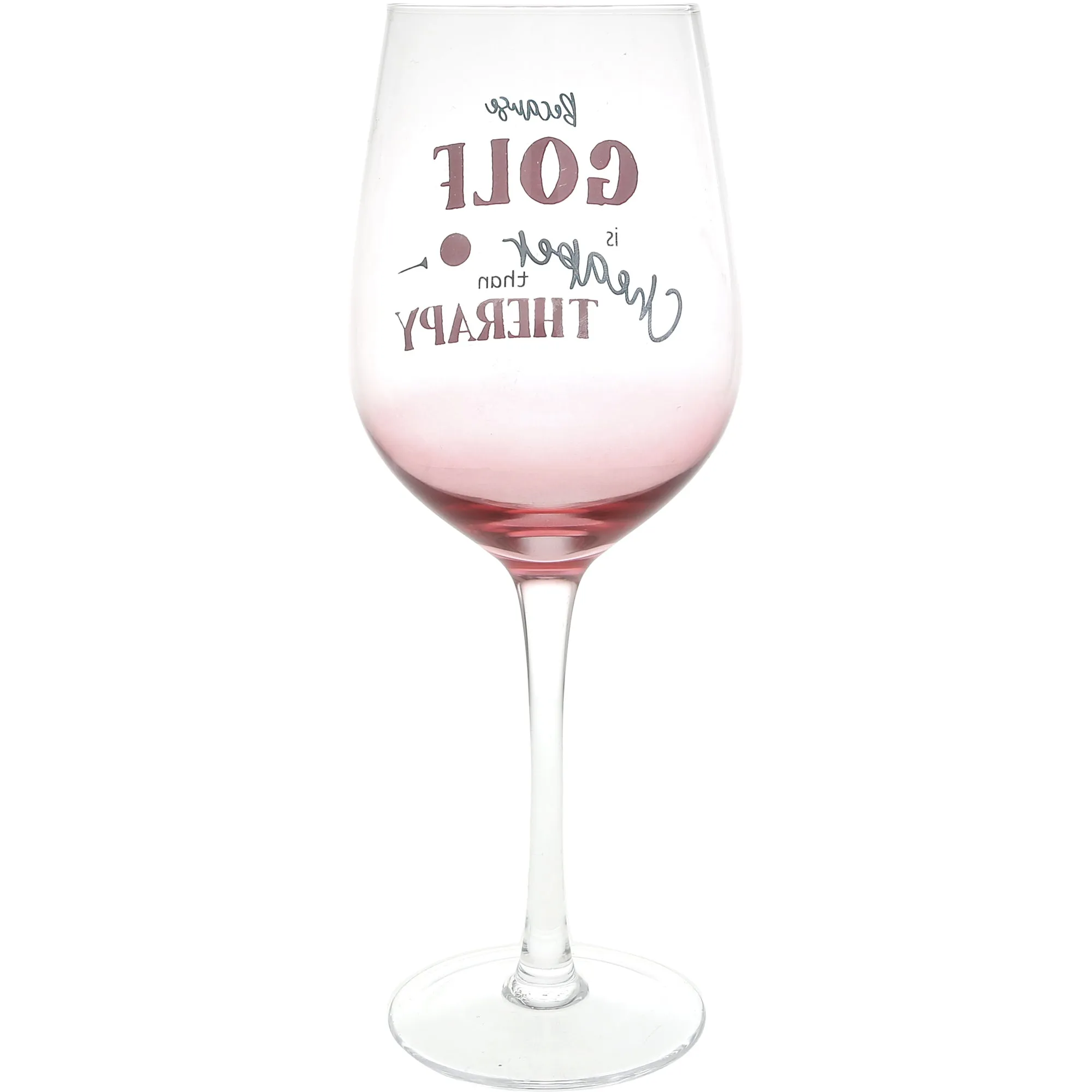 Golf Therapy 16 oz Stemmed Wine Glass