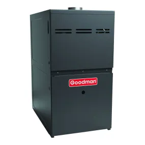 Goodman 80% AFUE 80,000 BTU 2-Stage Gas Furnace - Upflow/Horizontal - 17.5" Cabinet - 1,200 CFM