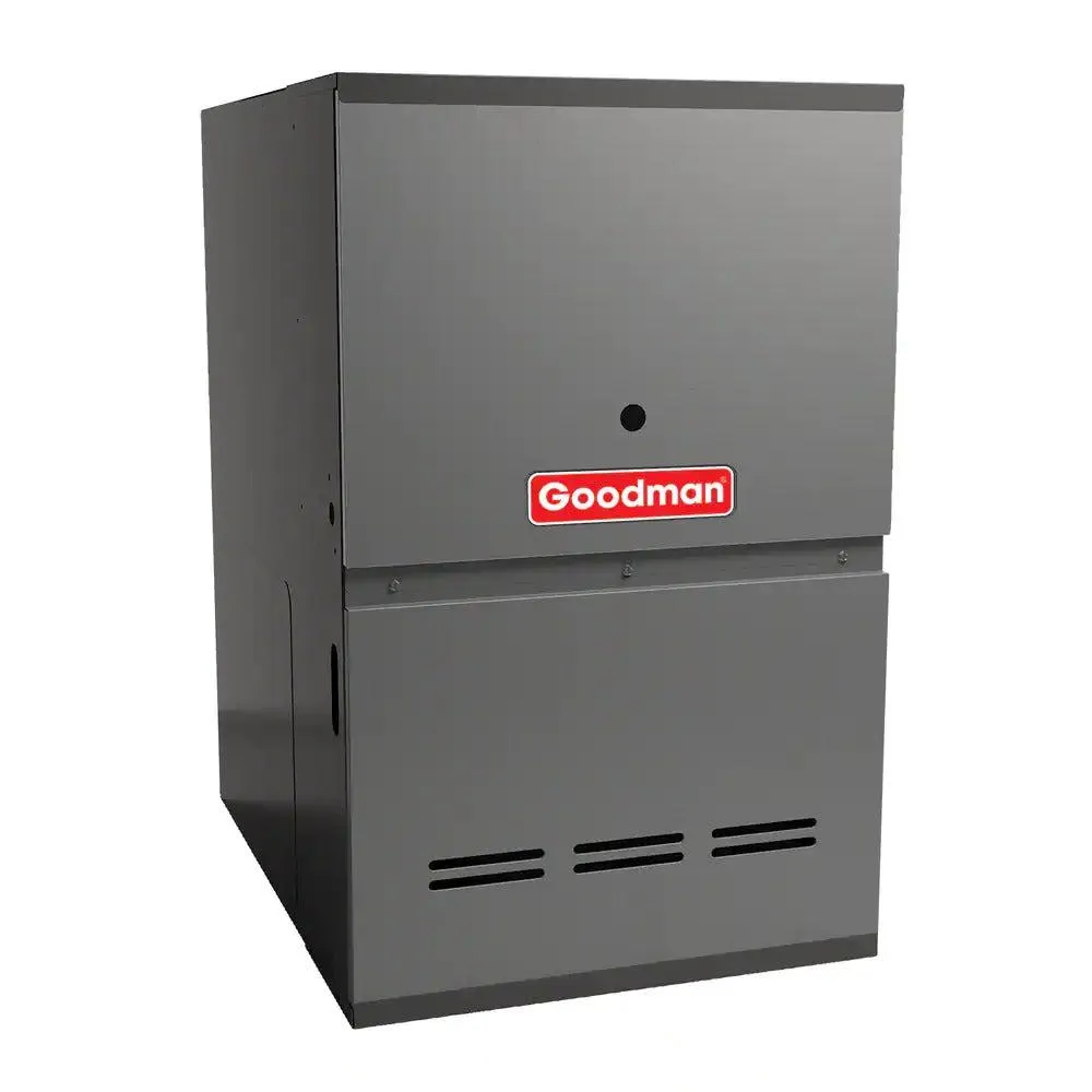 Goodman 80% AFUE 80,000 BTU 2-Stage Low NOx Gas Furnace - Downflow/Horizontal - 21" Cabinet