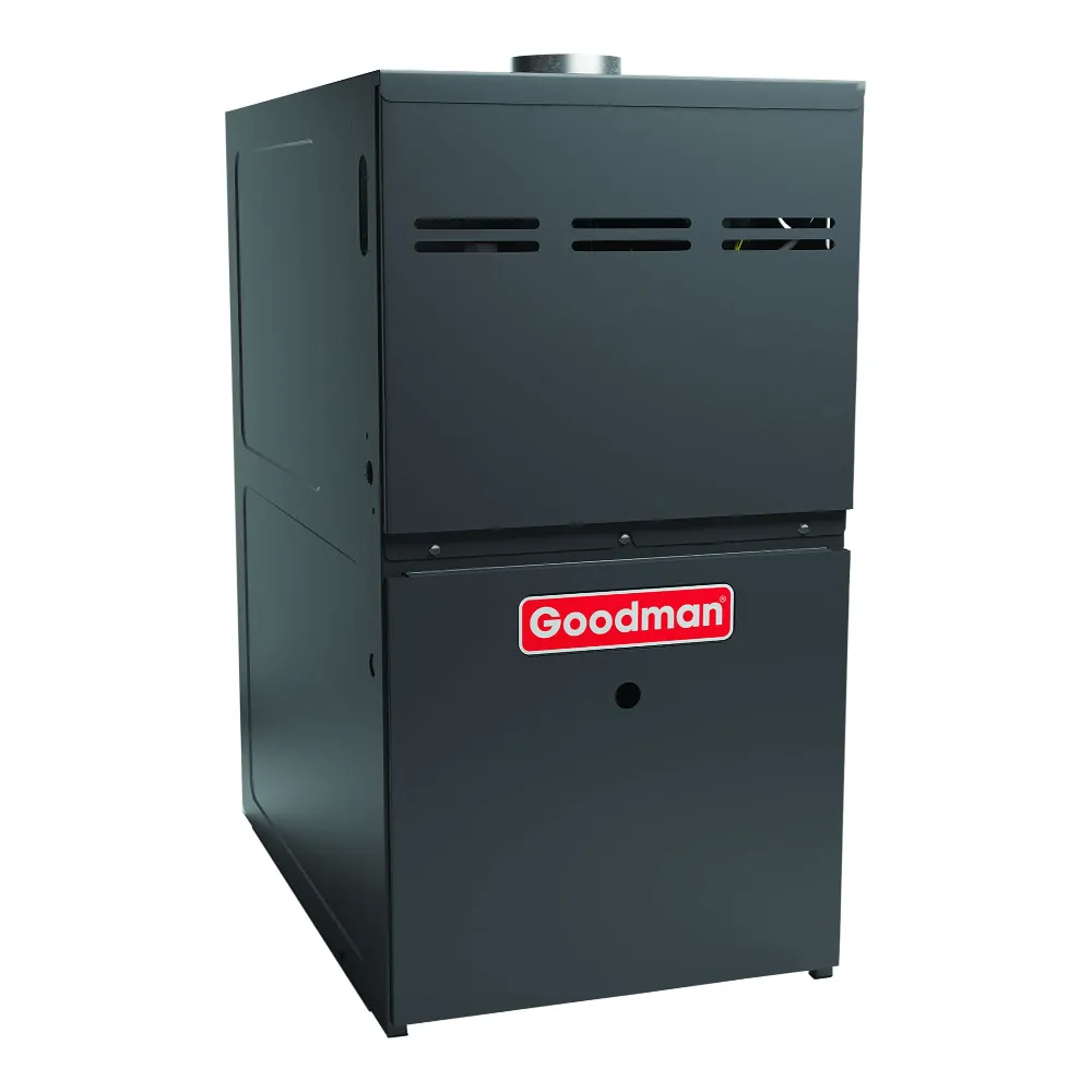 Goodman 80% AFUE 80,000 BTU 2-Stage Low NOx Gas Furnace - Upflow/Horizontal - 17.5" Cabinet - 1,200 CFM