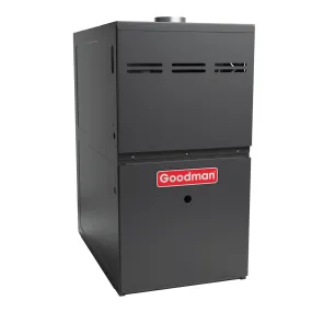 Goodman 80,000 BTU Gas Furnace 80% Efficiency 1600 CFM Single Stage Multi-speed ECM 17.5" Width Heater GM9S800804BU